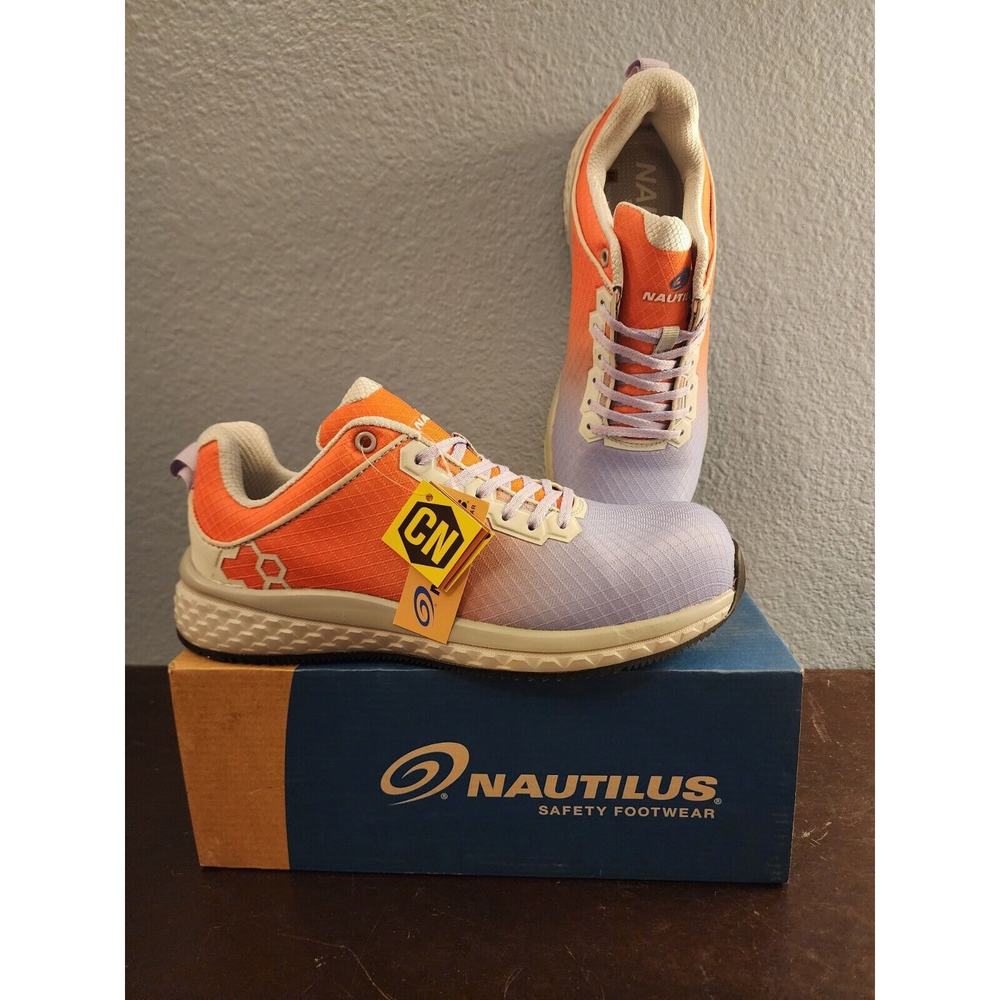 NIB Nautilus Womens Altus EH Purple‎ Slip Resistant Shoes 8.5 Med. MSRP $120